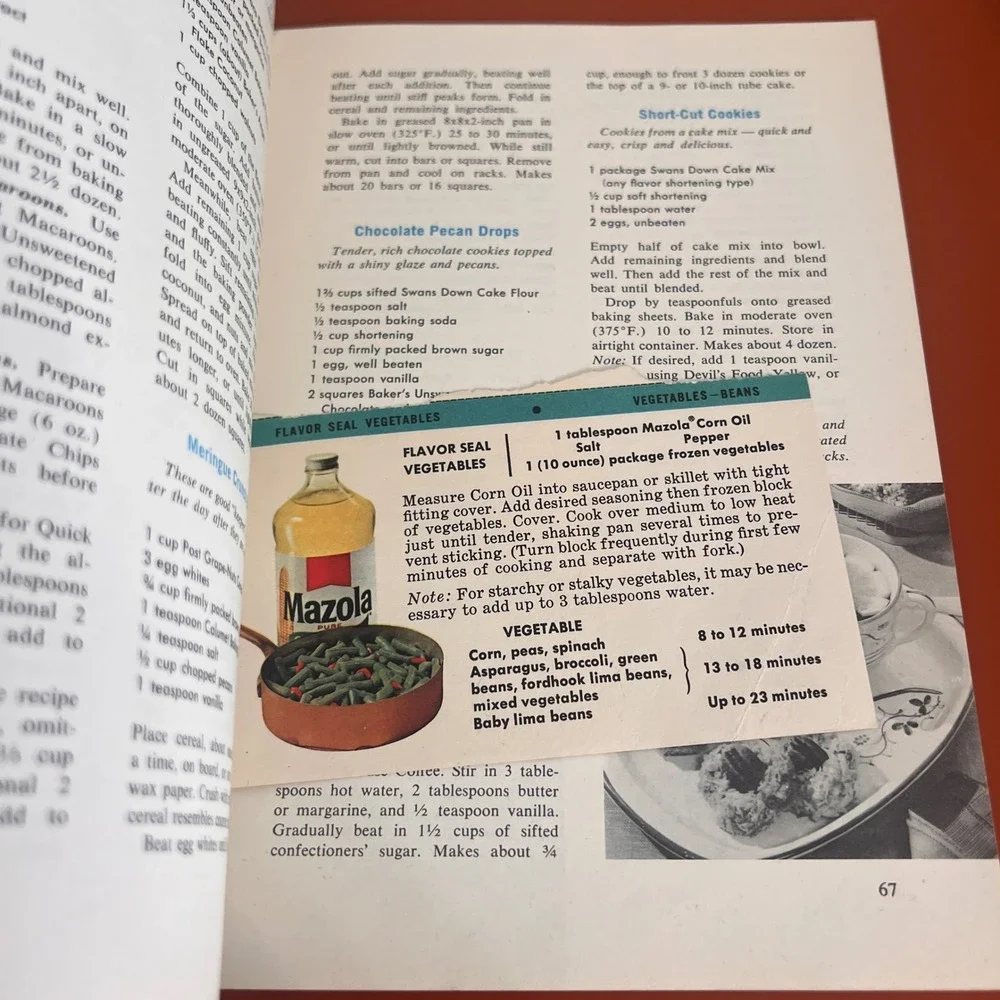 Vintage 1963 General Foods Kitchens All About Home Baking Cookbook 6th Edition